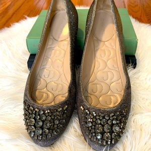 Beaded ballet flats